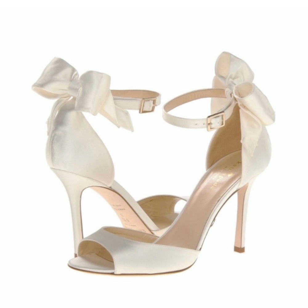 Kate Spade Izzy Satin Heels with Bow